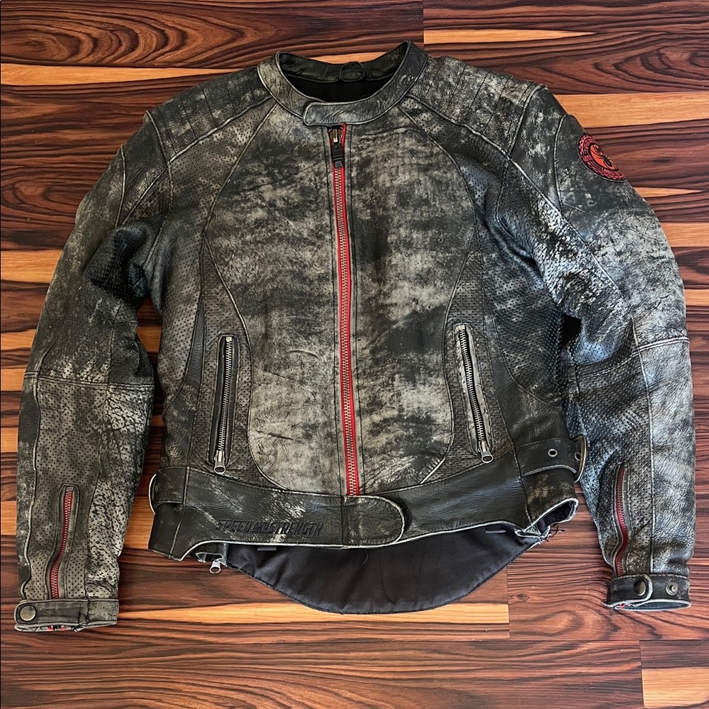 Speed & Strength Black Widow leather motorcycle jacket